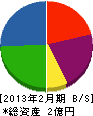 武田組 貸借対照表 2013年2月期