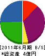 京栄社 貸借対照表 2011年6月期