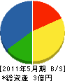 田中造園 貸借対照表 2011年5月期