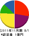田中工業所 貸借対照表 2011年11月期