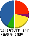 小野建設 貸借対照表 2012年5月期