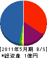 神倉 貸借対照表 2011年5月期