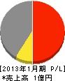 ワイケイ横山工務店 損益計算書 2013年1月期
