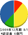 六晃電気産業 貸借対照表 2009年12月期