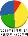 大塚工務店 貸借対照表 2011年11月期