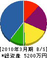石川電気 貸借対照表 2010年3月期