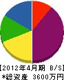 池田 貸借対照表 2012年4月期