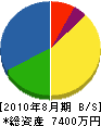 前澤造園土木 貸借対照表 2010年8月期