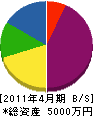 田中総合建設 貸借対照表 2011年4月期