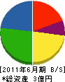 濱田建設 貸借対照表 2011年6月期