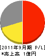 阪南工務店 損益計算書 2011年9月期