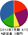 吉沢建設 貸借対照表 2012年7月期