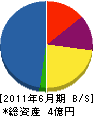 三浦建設工業 貸借対照表 2011年6月期