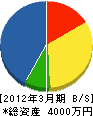 小椋建設 貸借対照表 2012年3月期