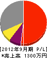 鈴木電気工事 損益計算書 2012年9月期