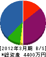 小野工業所 貸借対照表 2012年3月期
