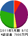 石井産業 貸借対照表 2011年5月期