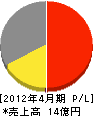 富士建設 損益計算書 2012年4月期