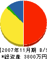 畠山組 貸借対照表 2007年11月期