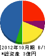 ウエダ管工業 貸借対照表 2012年10月期