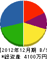 柳田住宅 貸借対照表 2012年12月期