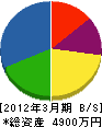 ヤマモト・テック 貸借対照表 2012年3月期