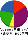 錦ボーリング住設 貸借対照表 2011年6月期
