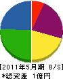 菅野建設 貸借対照表 2011年5月期