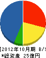 小堀建設 貸借対照表 2012年10月期