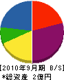 上野工務店 貸借対照表 2010年9月期