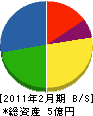 新川電気 貸借対照表 2011年2月期