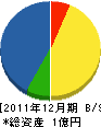 中山塗装 貸借対照表 2011年12月期