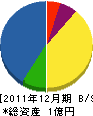 金澤建設 貸借対照表 2011年12月期