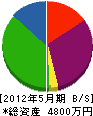 尾崎組 貸借対照表 2012年5月期