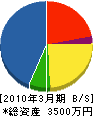 長田電気工業 貸借対照表 2010年3月期