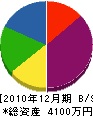大田工ム店 貸借対照表 2010年12月期
