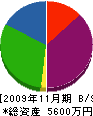 安藤建設工業 貸借対照表 2009年11月期