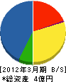 小泉建設工業 貸借対照表 2012年3月期