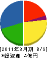 大倉ホーム 貸借対照表 2011年3月期