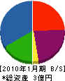 田畑技建工業 貸借対照表 2010年1月期