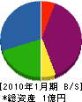 岡崎電機商会 貸借対照表 2010年1月期