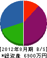 松永組 貸借対照表 2012年8月期