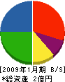 中島工業 貸借対照表 2009年1月期
