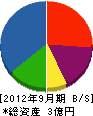 本田工務店 貸借対照表 2012年9月期