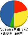 西日本 貸借対照表 2010年5月期