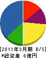 窪田電気工事 貸借対照表 2011年3月期