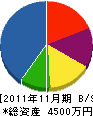 鈴木商店 貸借対照表 2011年11月期