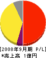 西日本電工社 損益計算書 2008年9月期