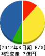 丸成成田組 貸借対照表 2012年3月期