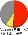 大田電気 損益計算書 2012年5月期